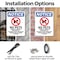 Signmission No Pets Service Animals, 10 in W x Rectangle, Plastic OS-2PACK-NS-P-1014-V-14751 - alternate 3